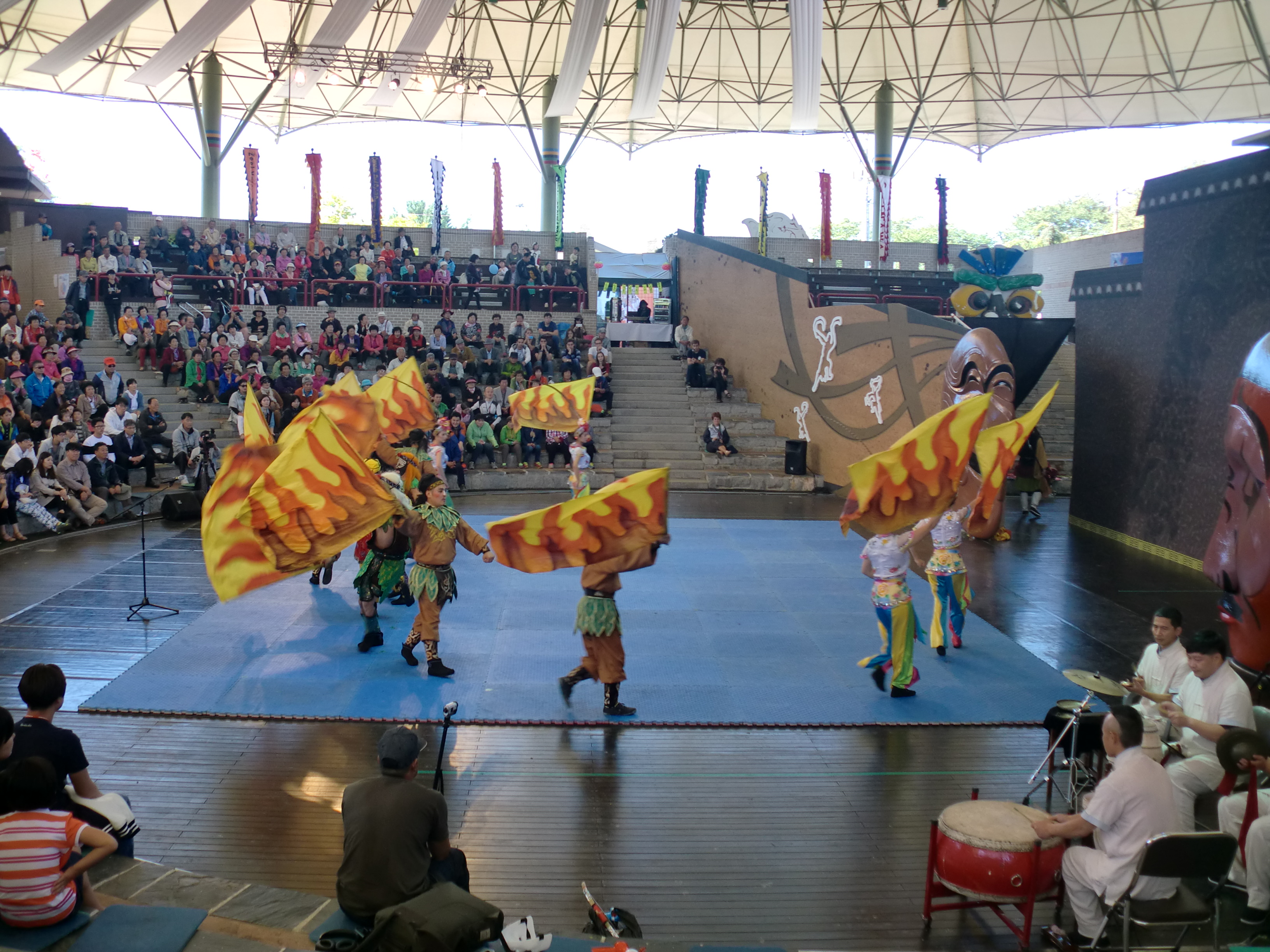 Archive performance photograph from the Andong Maskdance Festival, October 2, 2015. It does not depict the 2026 stage or performers.